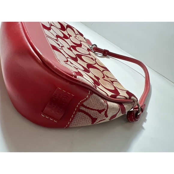 Coach Red Signature Shoulder Bag - Picture 5 of 13